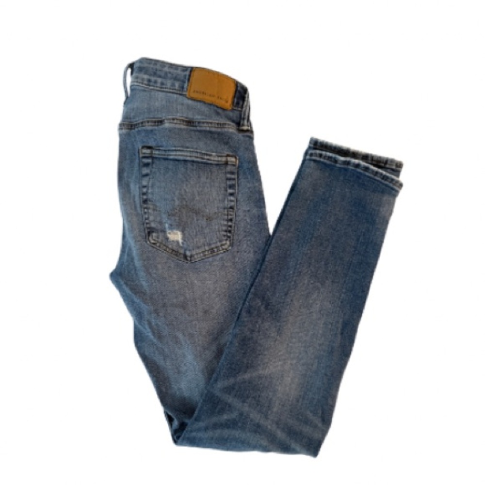 American Eagle Men’s AirFlex+ Athletic Skinny Jeans - 30x32 Distressed